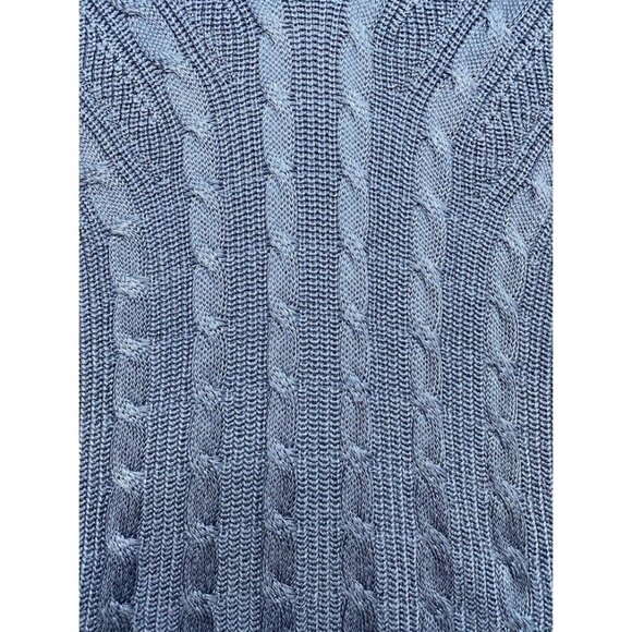 Ralph Lauren Cable-Knit Sweater Top Women's XXL 2XL Blue Lightweight Soft NEW - Picture 5 of 14